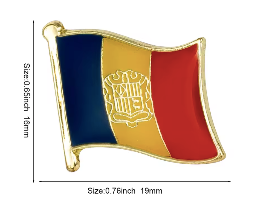 Pin Bandera Andorra