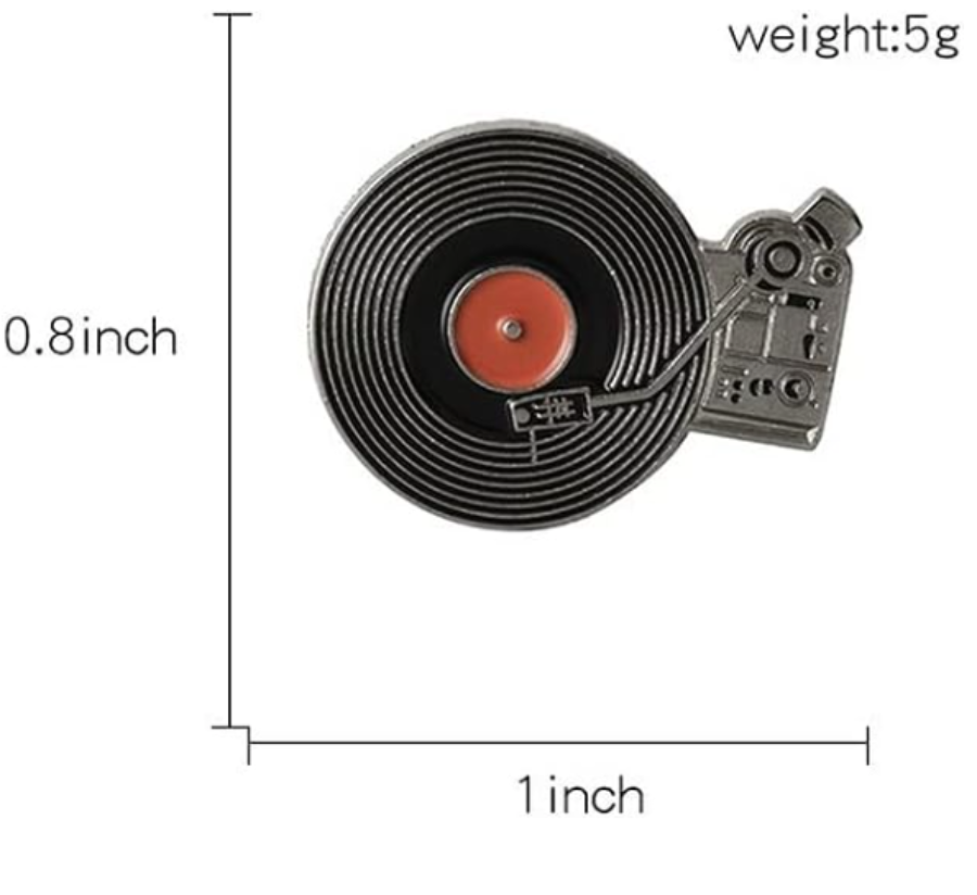 Pin disco de vinilo