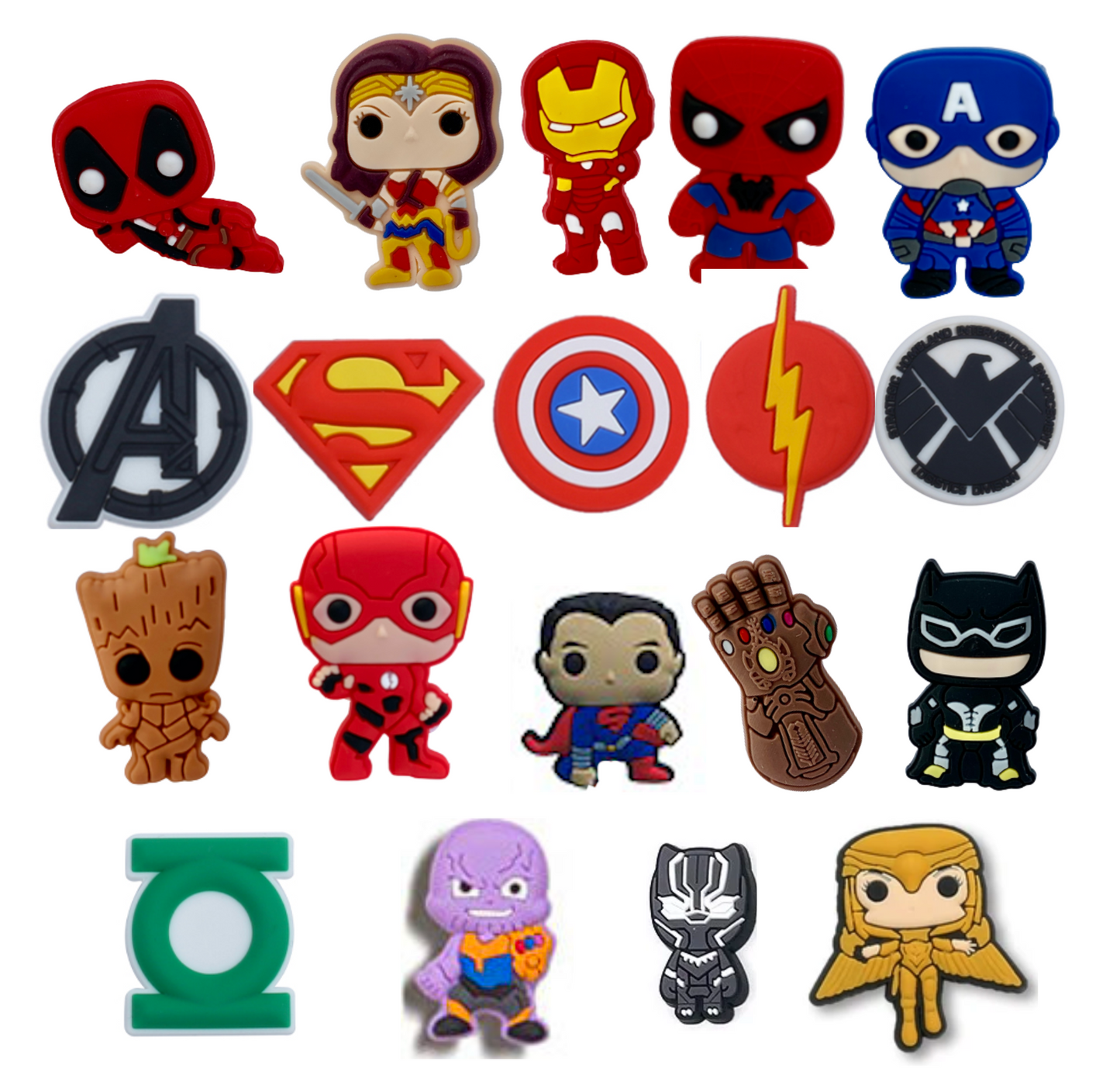 Shoe charm Super heroes
