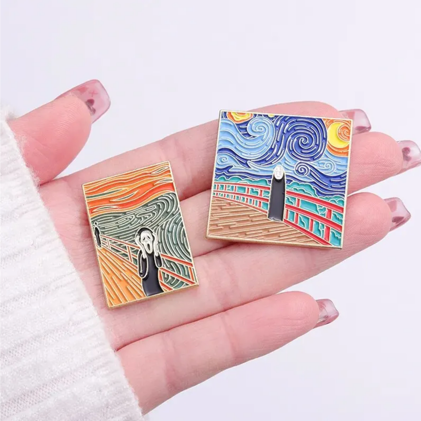 Set pines arte Obras famosas anime