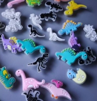 Shoe Charms Dinosaurios fluorecentes