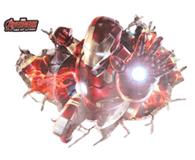 Cargar imagen en el visor de la galería, Pegatina decorativa Iron man