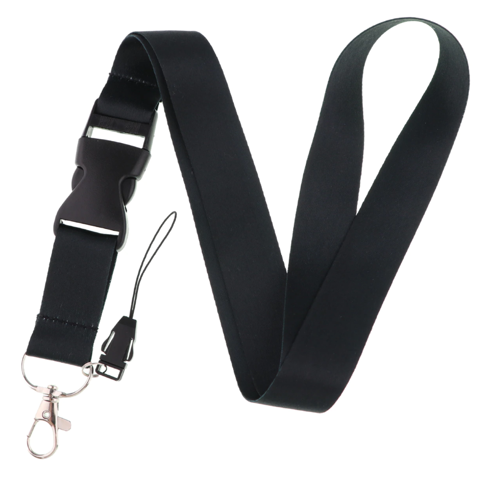 Lanyard y Porta credencial Negro