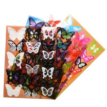 Cargar imagen en el visor de la galería, Set de 18 mariposas Decorativas