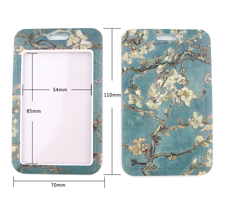 Lanyard y Porta credencial Almendro en Flor