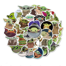 Cargar imagen en el visor de la galería, Paquete Stickers Baby Yoda