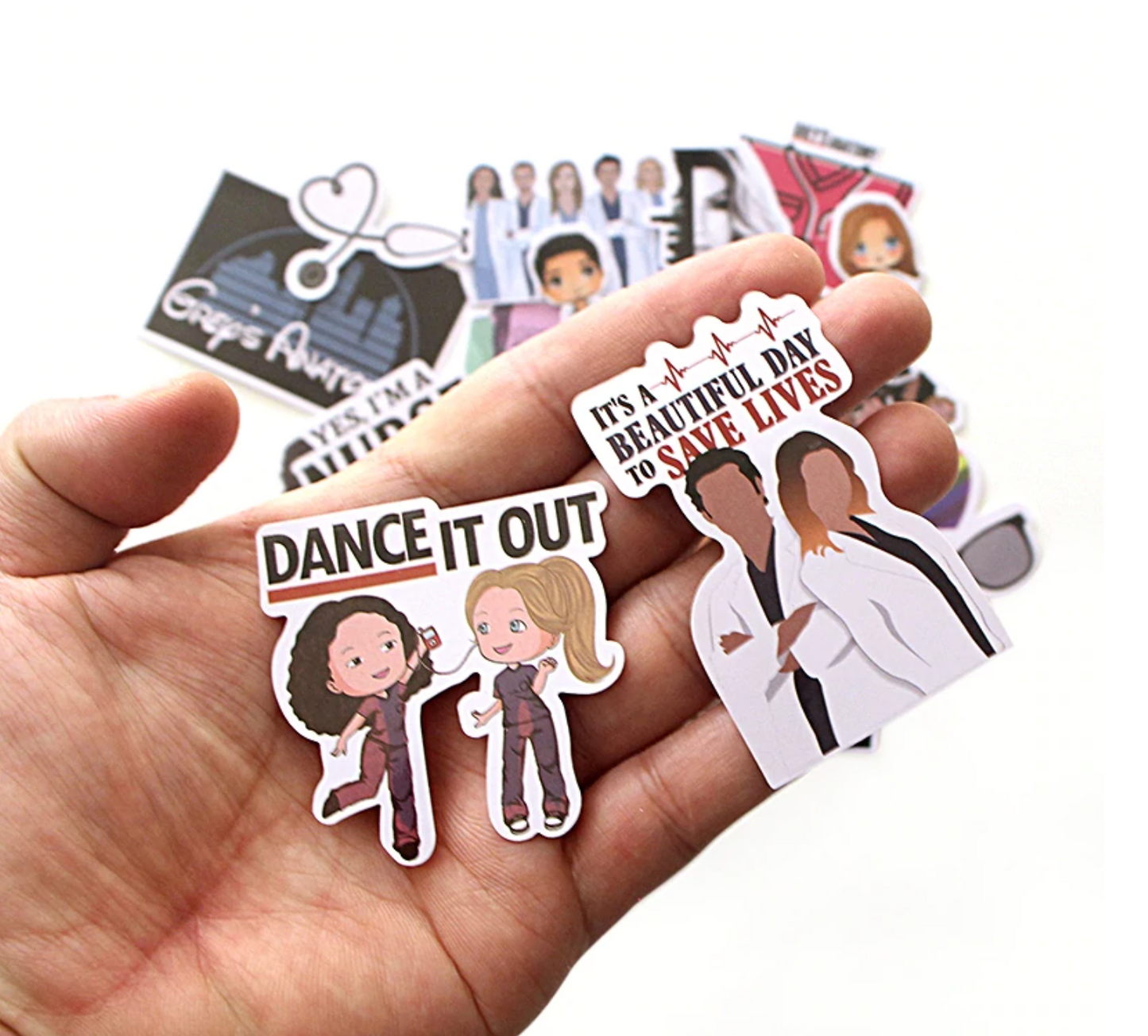 Paquete Stickers Grey´s Anatomy - Yukawaii