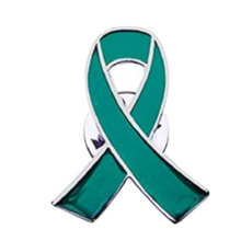 Cargar imagen en el visor de la galería, Pin lazo verde azulado