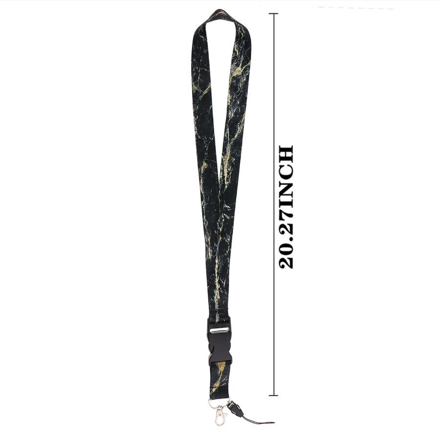 Lanyard Marmol Negro