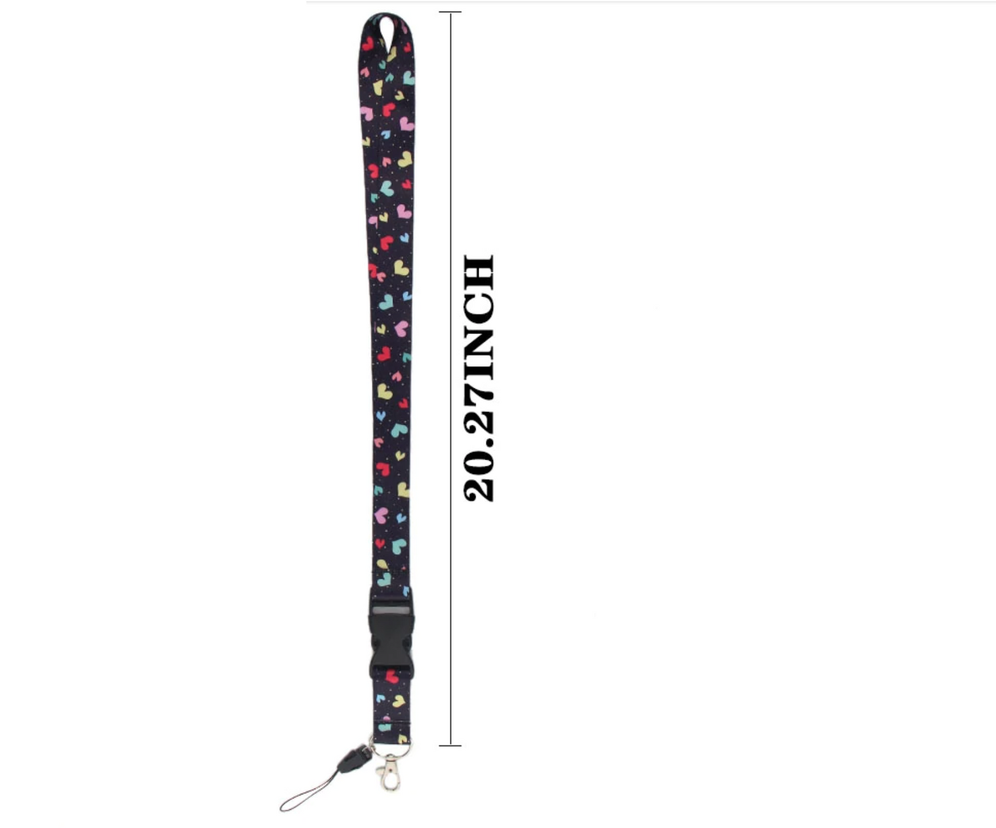 Lanyard y Porta credencial Corazones - Yukawaii