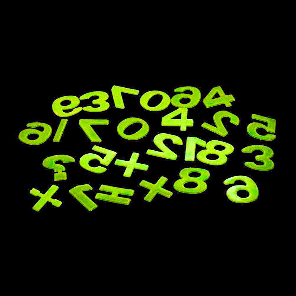 Numeros Fluorescentes