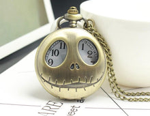 Cargar imagen en el visor de la galería, Reloj de bolsillo Jack Skellington