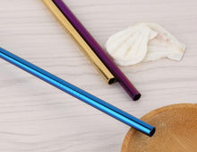 Cargar imagen en el visor de la galería, Popote de acero Inoxidable 20oz recto