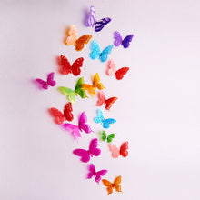 Cargar imagen en el visor de la galería, Set de 18 mariposas Decorativas