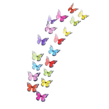 Cargar imagen en el visor de la galería, Set de 18 mariposas Decorativas