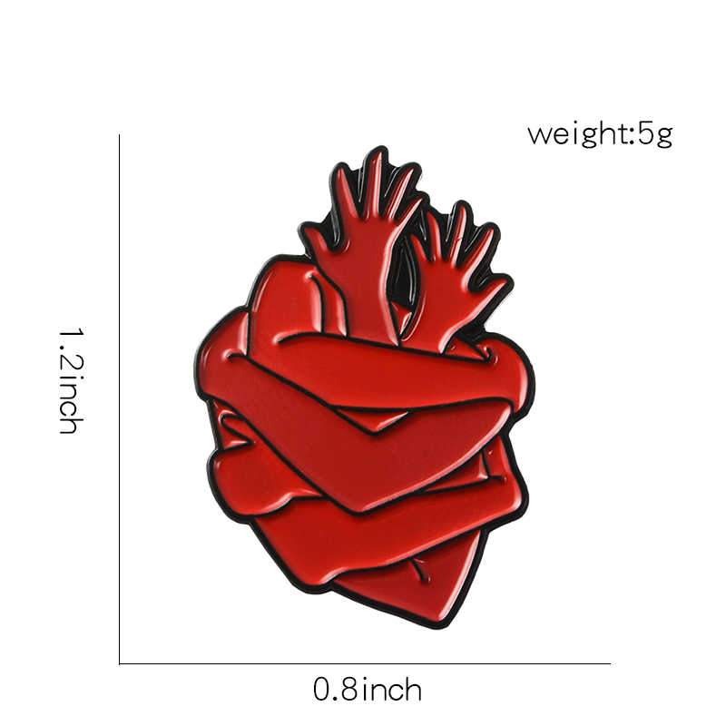 Pin Corazón abrazos
