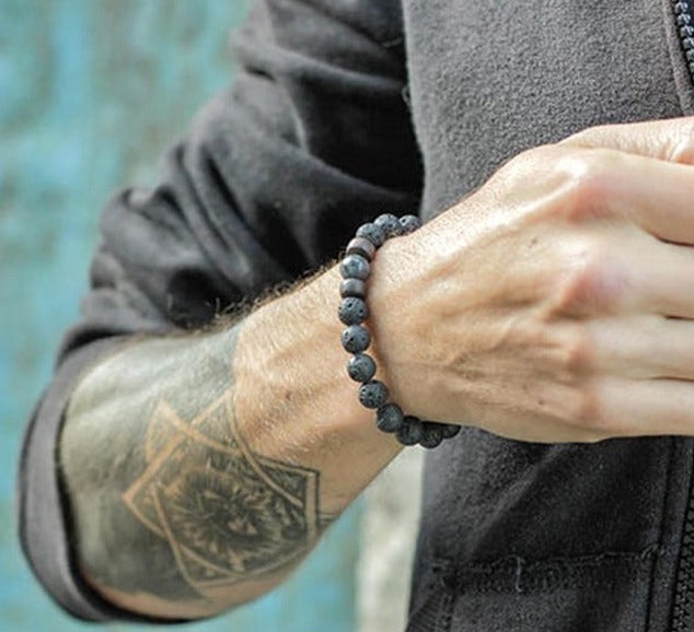 Pulsera de Piedra y Madera - Yukawaii