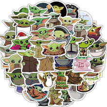 Cargar imagen en el visor de la galería, Paquete Stickers Baby Yoda