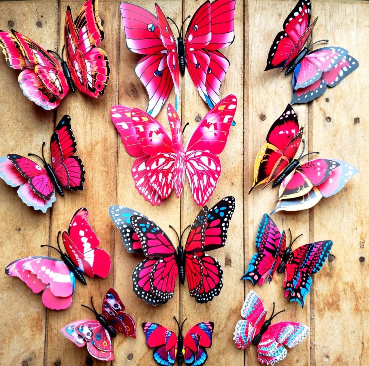 Set de Mariposas Decorativas Doble ala