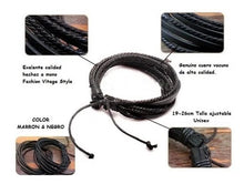 Cargar imagen en el visor de la galería, Pulsera de Cuero