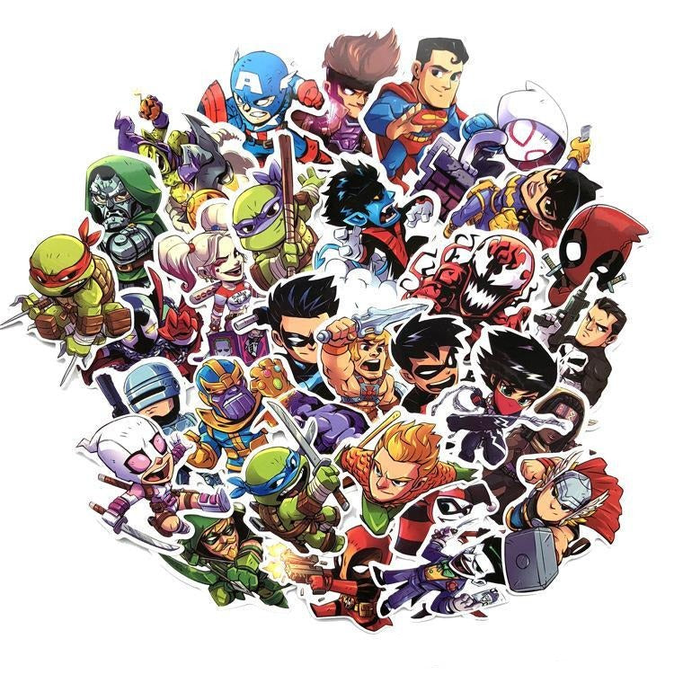 Paquete Stickers Super Heroes