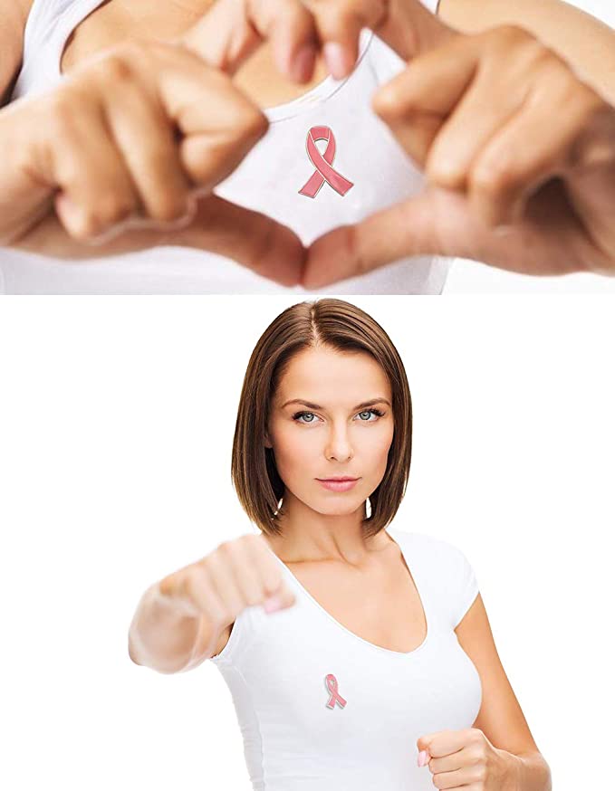 Pin lazo rosa lucha contra el cancer de mama