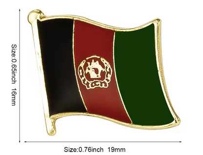 Pin Bandera Afganistan