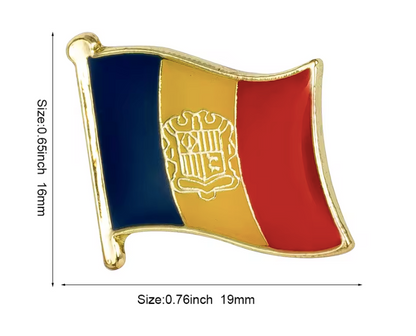 Pin Bandera Andorra