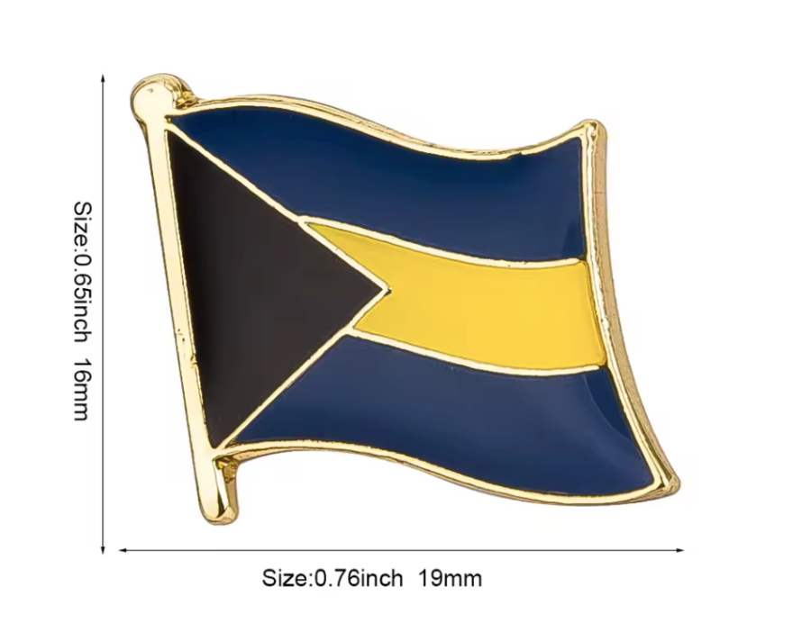 Pin Bandera Bahamas