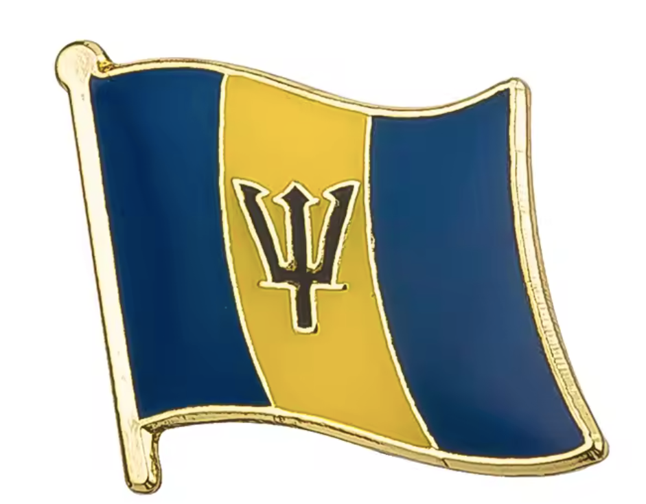 Pin Bandera Barbados
