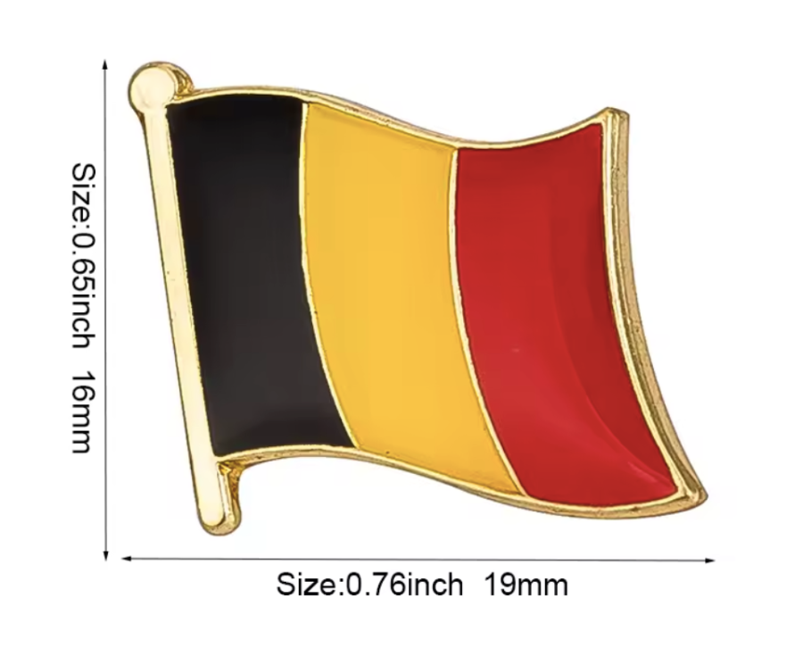 Pin Bandera Belgica