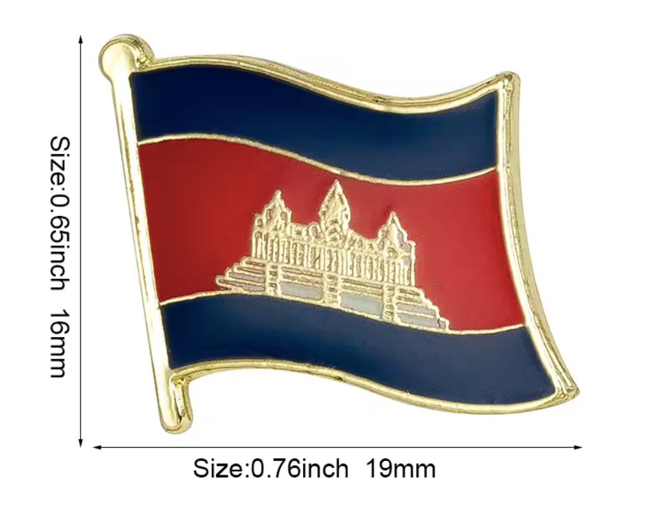 Pin Bandera Cambodia