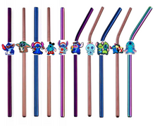 Cargar imagen en el visor de la galería, Set Popote metalico con straw topper 5mm
