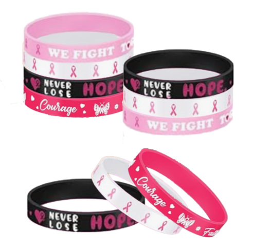 Pulsera Lazo rosa lucha contra el cancer de mama