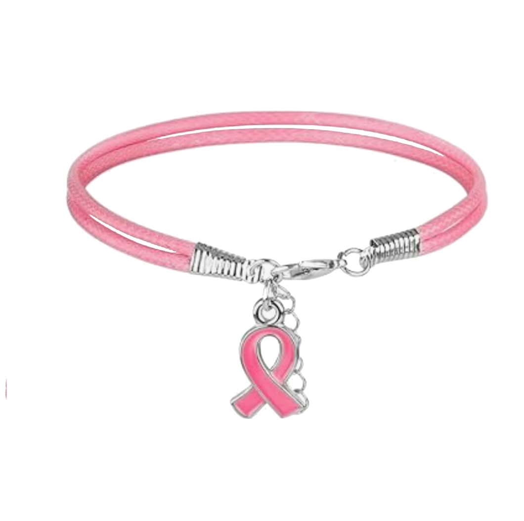 Pulsera Lazo rosa lucha contra el cancer de mama