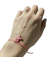 Cargar imagen en el visor de la galería, Pulsera Lazo rosa lucha contra el cancer de mama
