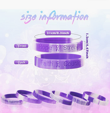 Cargar imagen en el visor de la galería, Pulsera Lazo morado Lucha contra la violencia
