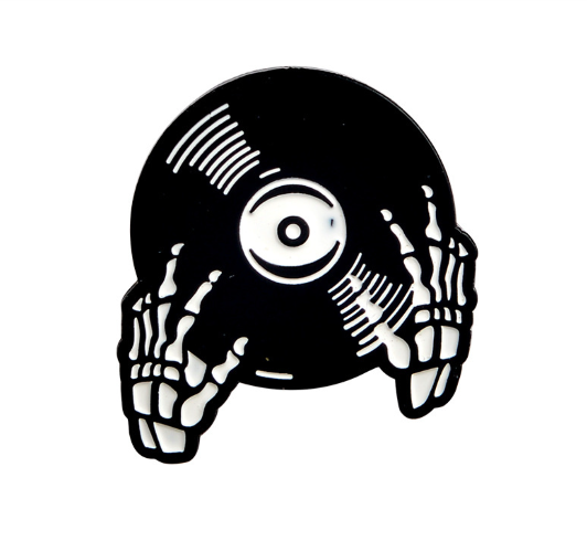 Pin disco de vinilo