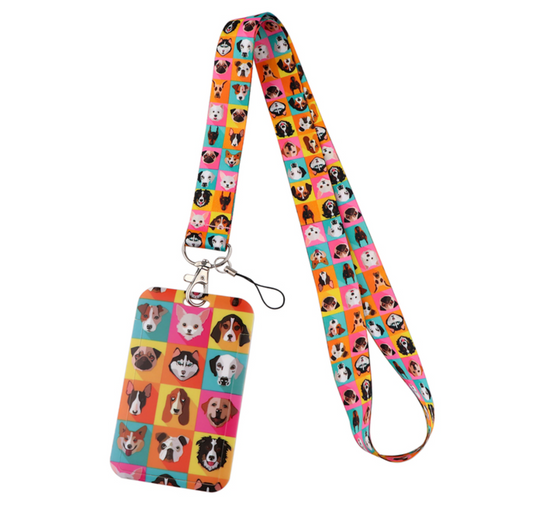 Lanyard y Porta credencial Perro