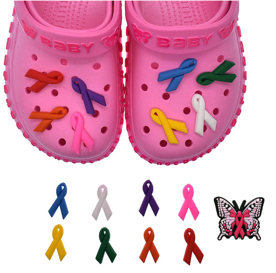 Shoe charm Lucha contra el cancer