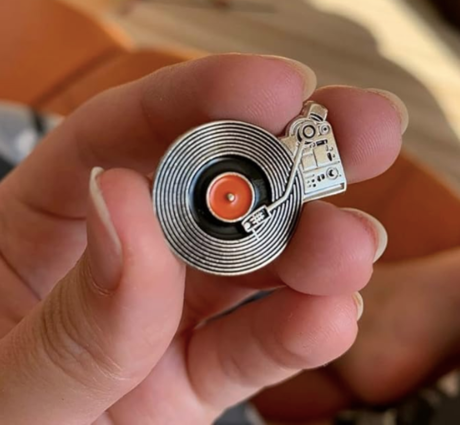 Pin disco de vinilo