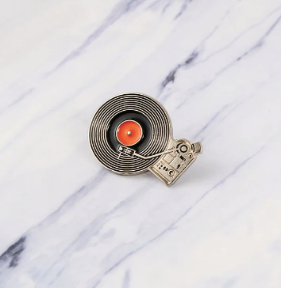 Pin disco de vinilo