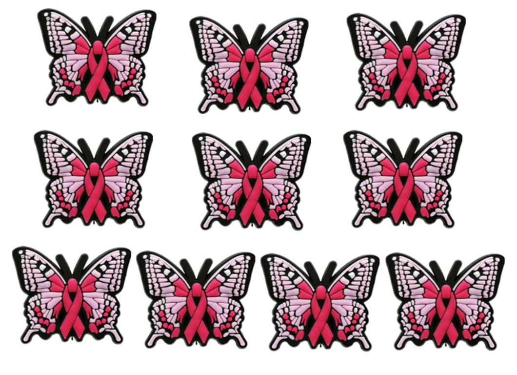 Decorativo lazo rosa lucha contra el cancer de mama 6mm