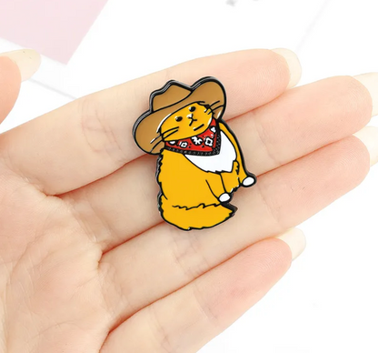 Pin Gato vaquero