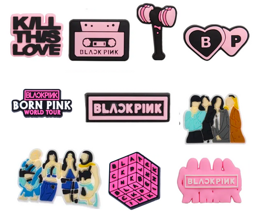 Shoe charm Black Pink