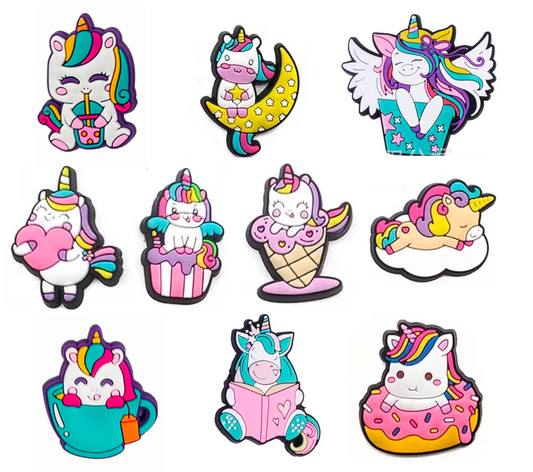 Shoe charm Unicornios
