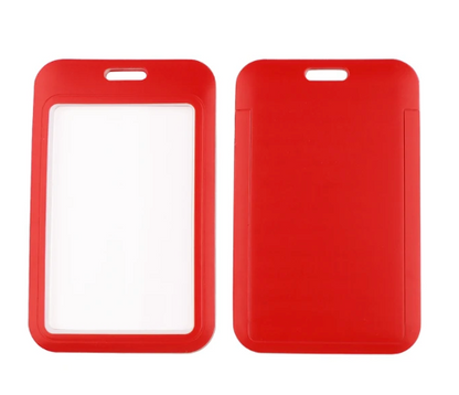 Lanyard y Porta credencial rojo