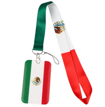 Cargar imagen en el visor de la galería, Lanyard y Porta credencial Bandera de Mexico
