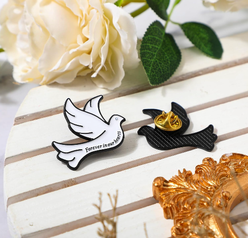 Pin Paloma blanca