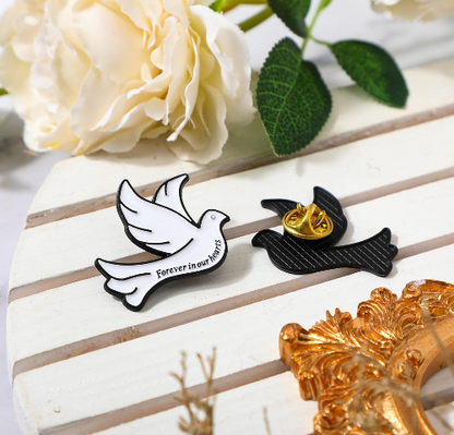 Pin Paloma blanca